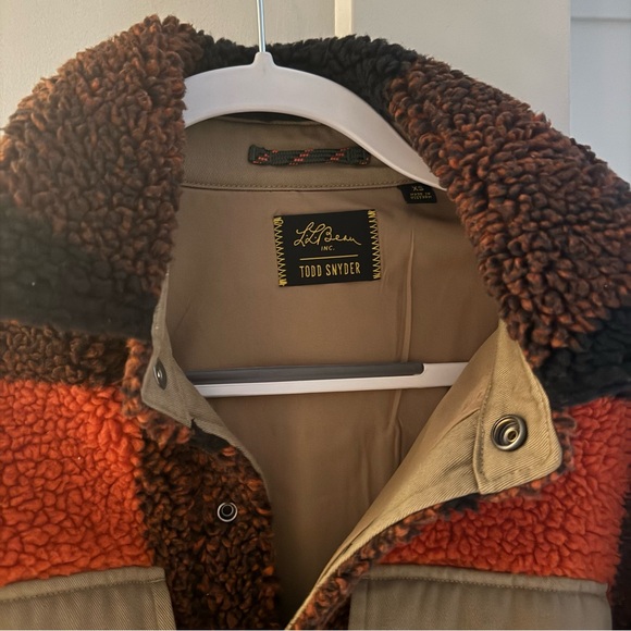 Todd Snyder x LL Bean plaid Sherpa overcoat - Picture 2 of 6